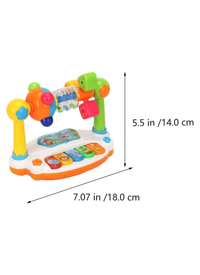Hihonor Baby Music Piano Baby Drum Toys Kids Music Toy with Lights Animal Sounds Toy Child Musical Playset Xylophone Plastic Electronic Equipment Preschool Vocalize  - Image 4