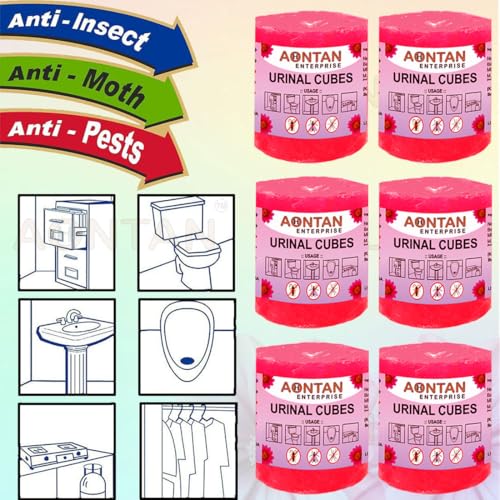 AONTAN ENTERPRISE Urinal Cake Sanitary Cubes Sani cube Urinal Cubes napthalene balls Air Freshener Deodorizer for Toilets, bathroom & Washbasin (420 Gram Large Size) Pack of 6 Sets | 1Set=2 Piece - Image 5