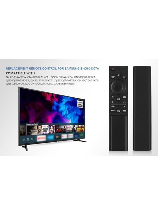 Replacement Remote Replacement Voice Remote Control fit for Samsung Smart TVs 2021 Model Compatible with Samsung QLED Series Smart TV Q60A Q70A Q80A QN85A QN90A QN800A