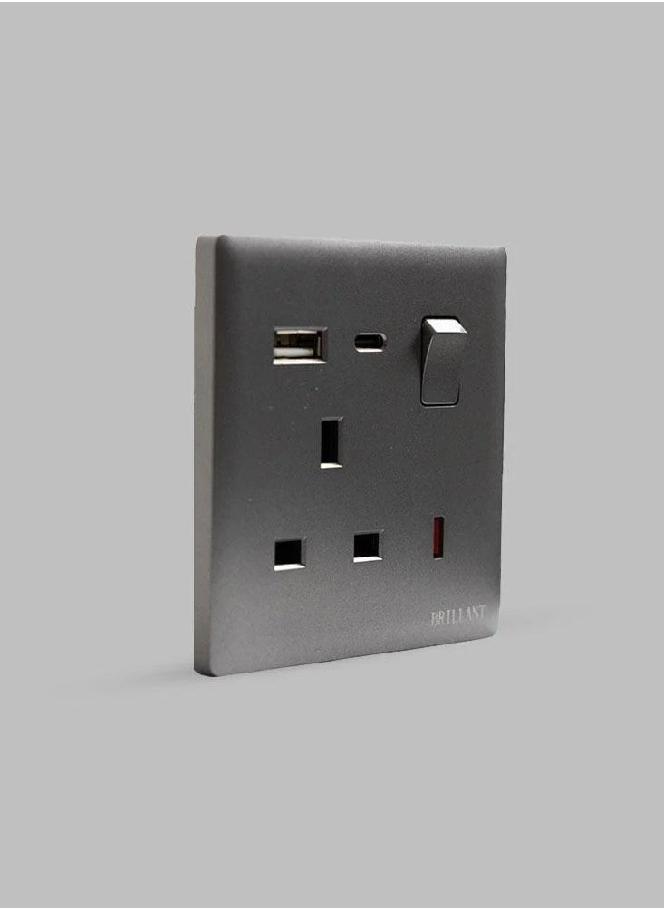 BRILLANT - 3pcs USB-C Plug Brilliant Light Gray - Image 1