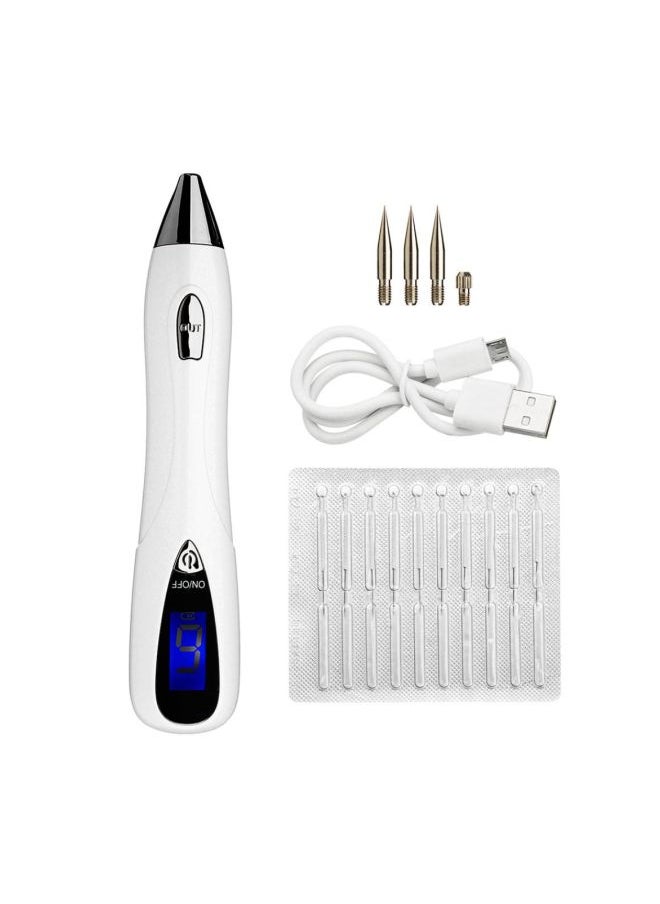 NIBEMINENT Electric Laser Freckles Dark Spots Removal Pen Silver/White  - Image 2