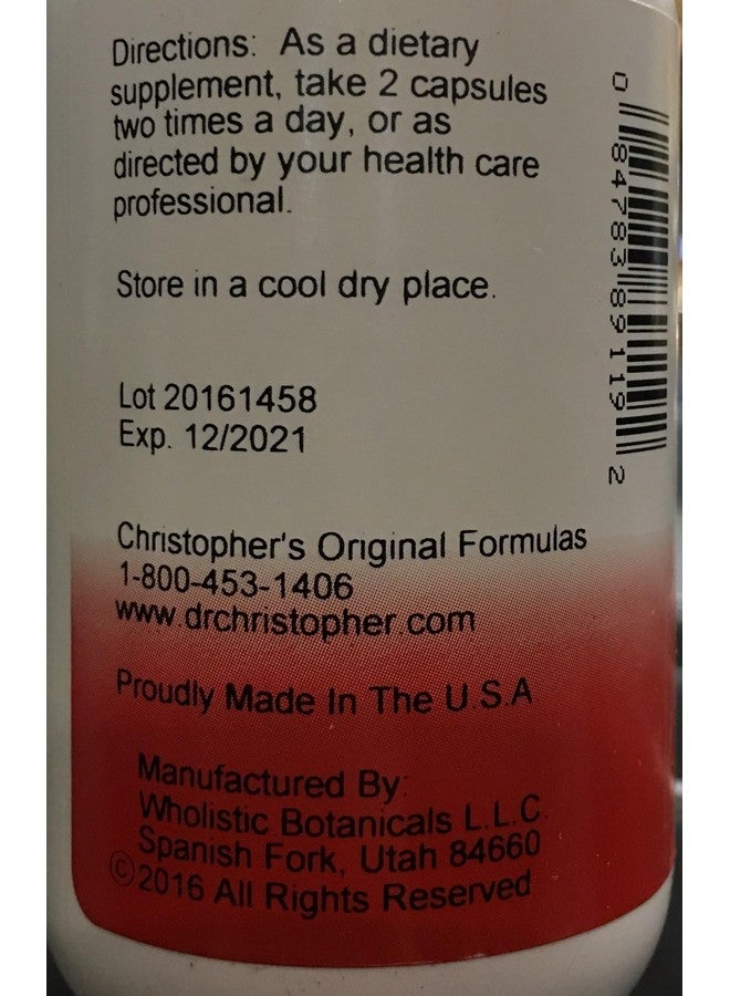 Christopher's Original Formulas Dr. Christopher's Chest Formula (100 Caps) - Image 2
