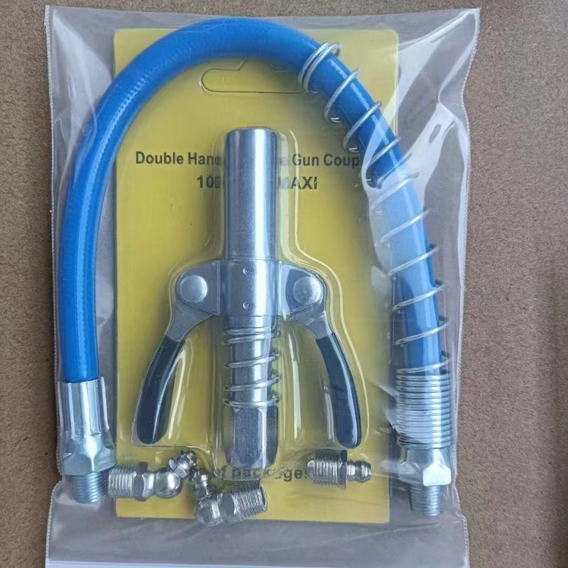 Locking Clamp Oil Nozzle Grease Gun Nozzle Manual Electric Pneumatic Butter Machine Coupler Flat Nozzle Accessories - Image 2