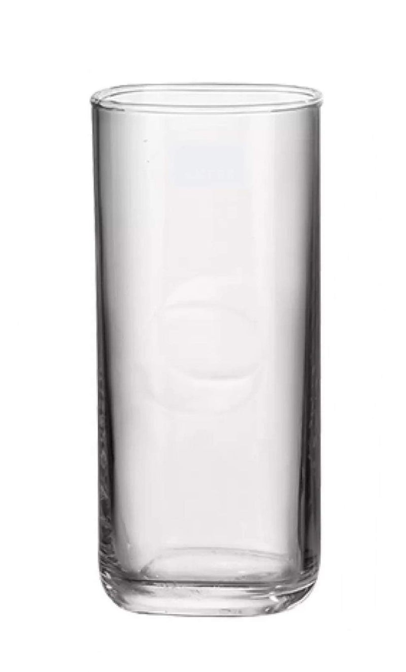 FINSTER Crystal Cut Water/Milk Glasses Set of 8-300 ml Transparent Long Glass Highball Glasses | Juice Plaza Tumbler - Image 4