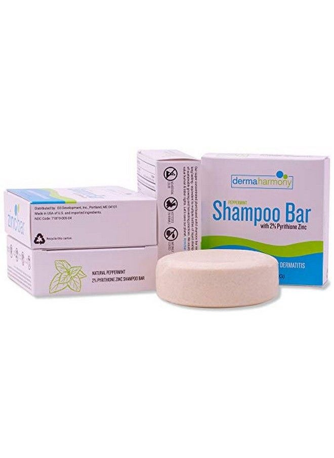 Dermaharmony - شامبو بار 2% بيريثيون زنك لقشرة الرأس والتهاب الجلد الدهني بالنعناع (4 أوقية) - Image 1