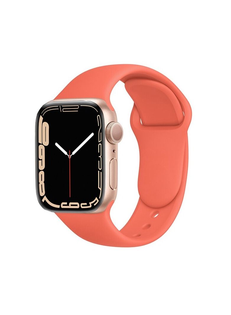 Apple Watch Band 41mm Soft Silicone Sport Band Replacement Wrist Strap Compatible for iWatch Apple Watch Series 7 (41mm) - Image 1