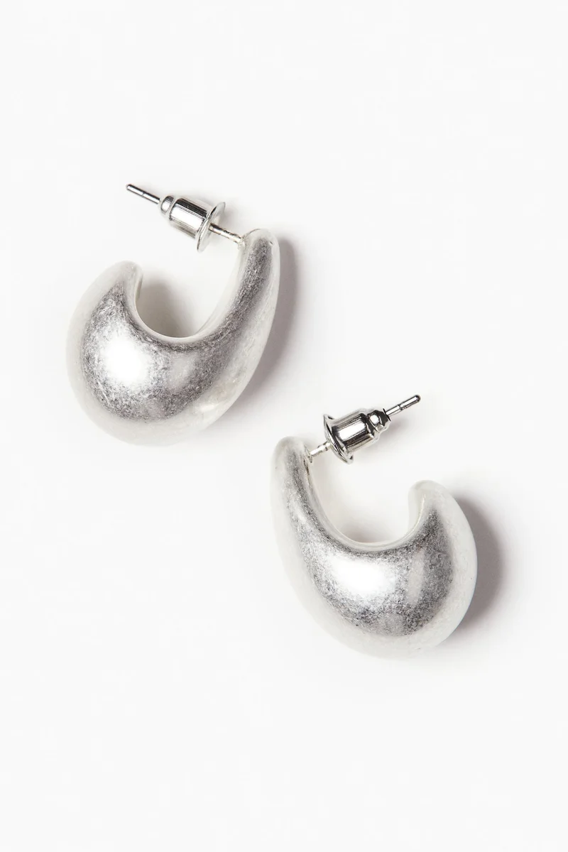 اتش اند ام Chunky dome earrings