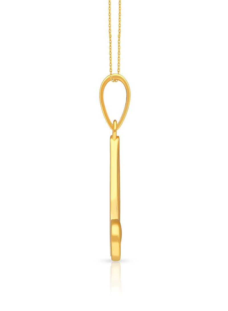 Malabar Gold and Diamonds 22k 916 Purity Gold Pendant for Women DZPN183NY  - Image 3