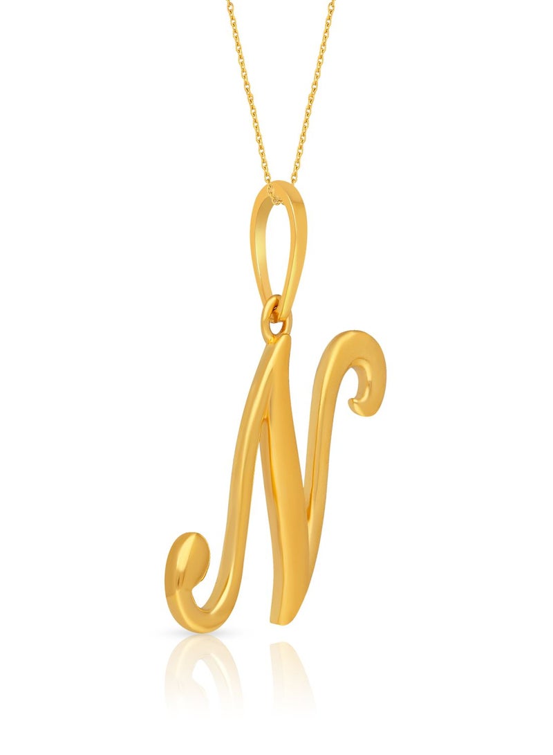 Malabar Gold and Diamonds 22k 916 Purity Gold Pendant for Women DZPN183NY  - Image 2