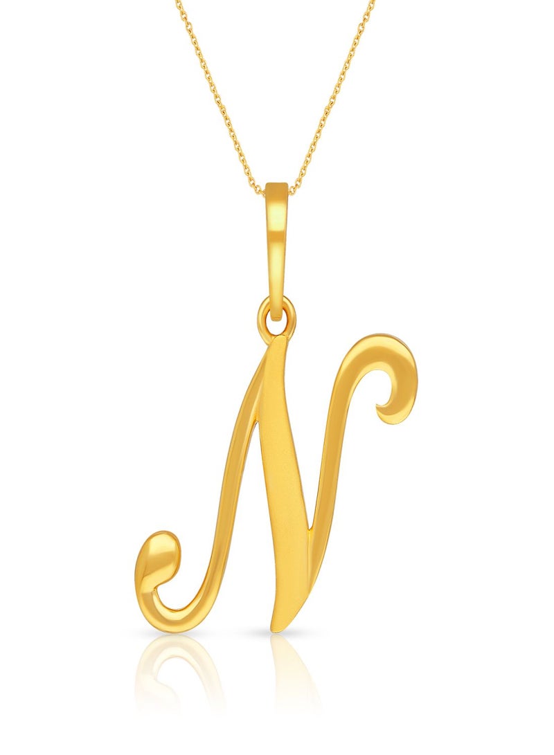 Malabar Gold and Diamonds 22k 916 Purity Gold Pendant for Women DZPN183NY  - Image 1