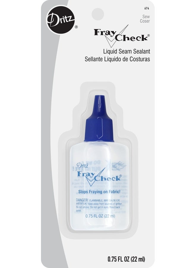 Dritz Fray Check Liquid 34 FluidOunce 1 Count Clear Seam Sealant 075 Fl oz - Image 2