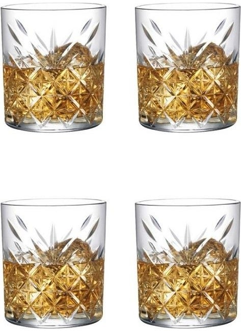 Paşabahçe 52790 Timeless Decorated Whiskey Glass 345 cc Set of 4  - Image 2