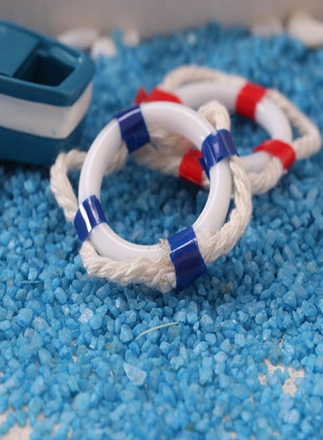 Alipis 5pcs Miniature Decorative Life Ring Models Nautical Wall Decor for Home Dollhouses Mediterranean Style Ornaments for Unique Landscaping DIY Projects - Image 2