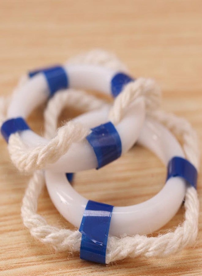 Alipis 5pcs Miniature Decorative Life Ring Models Nautical Wall Decor for Home Dollhouses Mediterranean Style Ornaments for Unique Landscaping DIY Projects - Image 3