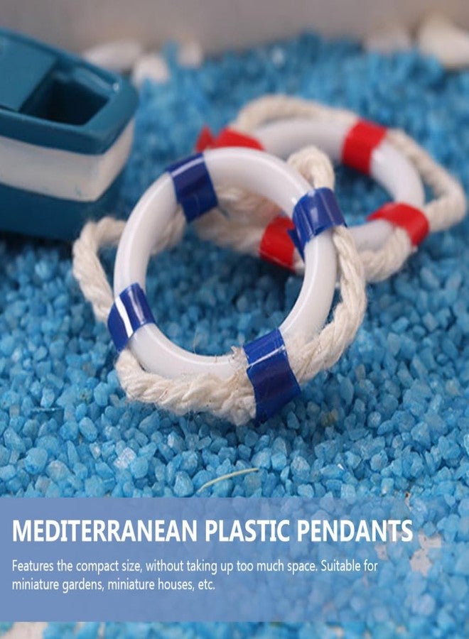 Alipis 5pcs Miniature Decorative Life Ring Models Nautical Wall Decor for Home Dollhouses Mediterranean Style Ornaments for Unique Landscaping DIY Projects - Image 5