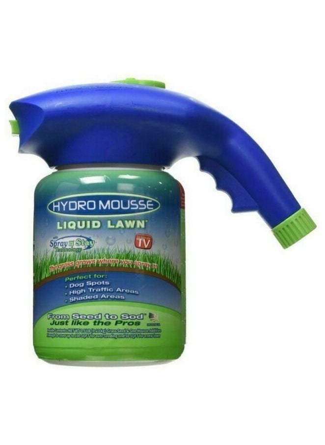 A spray for repairing and germinating natural grass in your garden, a set for repairing desertified places and weak germinating areas, a natural fertilizer for growing grass in your garden