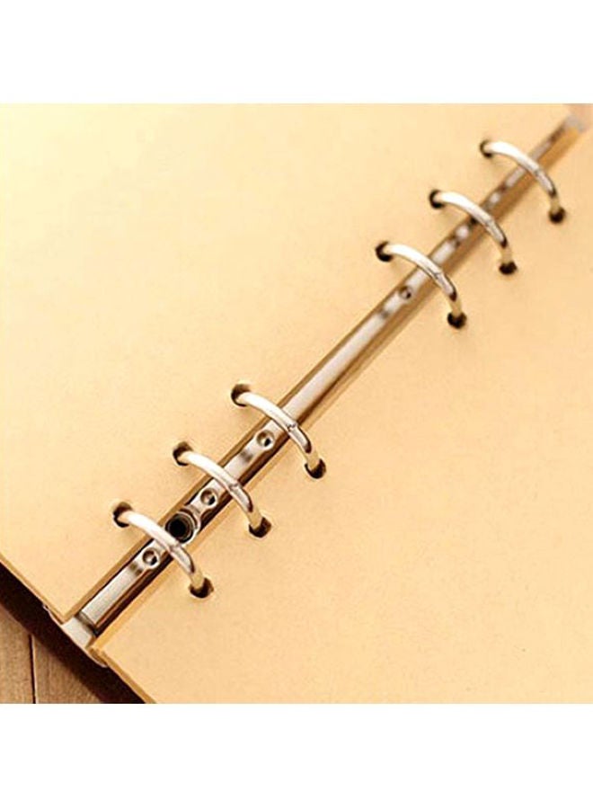 NIBEMINENT A5 Retro Helm String Faux Leather Journal Brown - Image 3