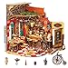 Rolife DIY Miniature House Kit for Adults Mini Wooden Dollhouse Kit Tiny House Diorama Building KitsBirthday Christmas Craft Hobbies Gift for Teens Kids Cheers Bar Dining - Image 3