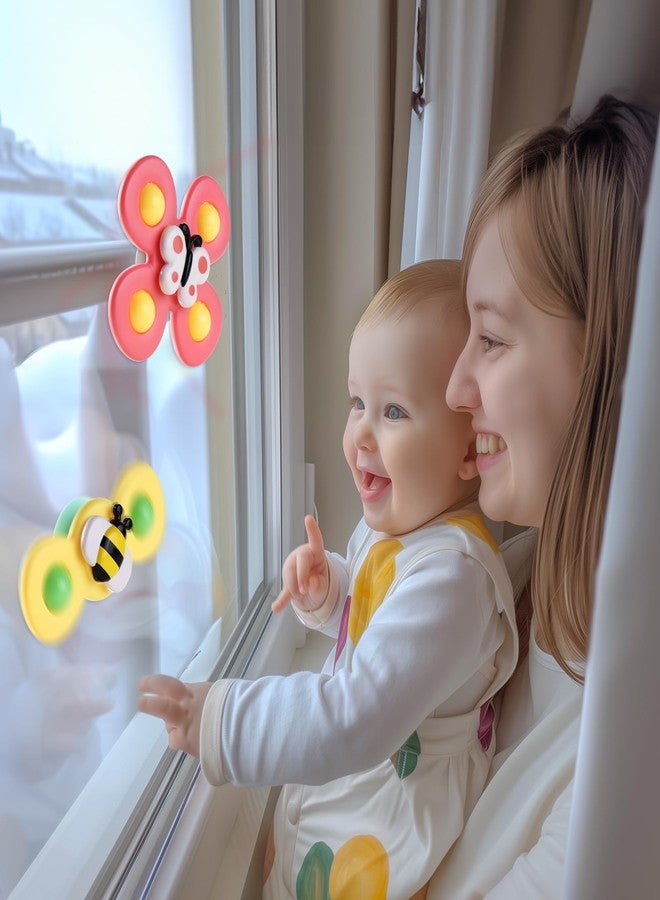ALASOU 6 PCS Suction Cup Rotating Toys(3 Farm+3 Panda) for Infant and Toddlers - Image 2