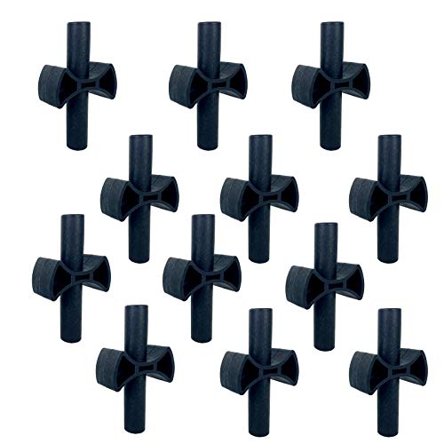 MSSVIGING 12 Pieces Trampoline Enclosure Pole Gap Spacers -Trampoline Plastic Safety Enclosure Replacement Accessories - Image 1