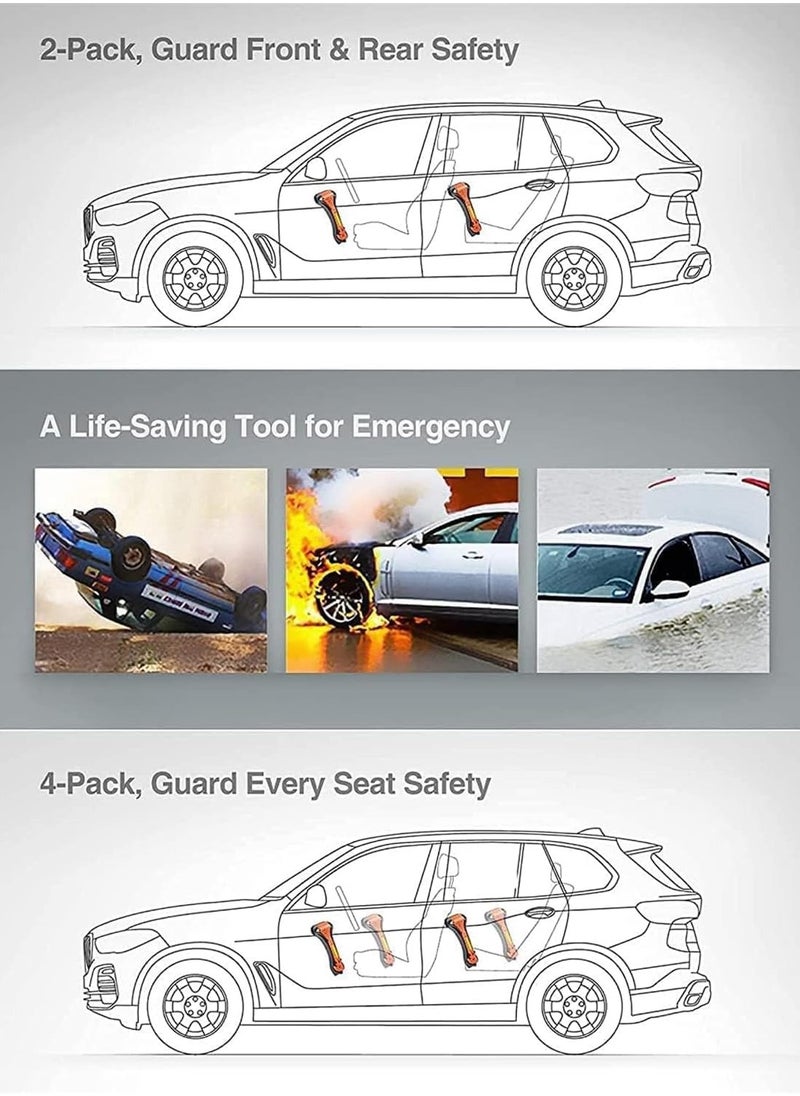 Bukela - 2 in 1 Window Breaker Hammer, 2 in 1 Car Safety Hammer, Car Window Cutter and Seat Belt Cutter, Car Emergency Escape Tool, Premium Carbon Steel Auto Rescue Tool Kit - Image 1