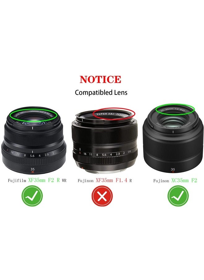 HUIPUXIANG 43mm Lens Cap Cover for Fuji Fujifilm Fujinon XC 35mm f/2,XF35mm XF 35mm F2(Not for F1.4) R WR,XF 23mm f/2.0 R WR,HUIPUXIANG [2 Pack]  - Image 1