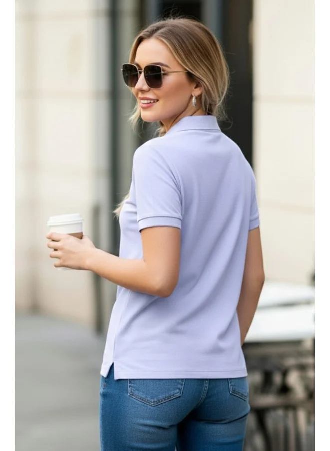 جونبيري Juneberry Women Polo T-Shirt  Solid  Comfortable Regular Fit