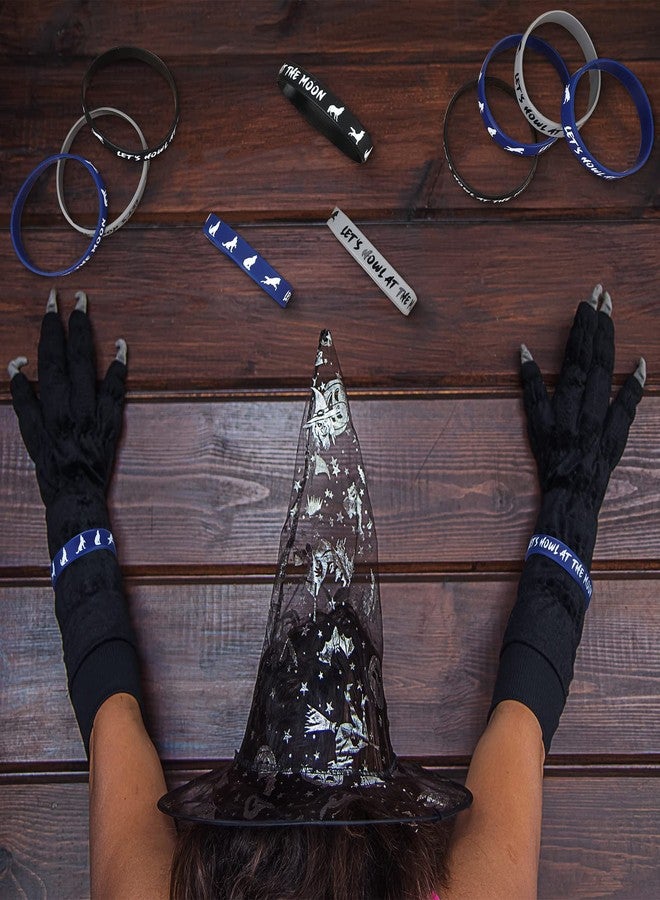 Junkin 30 Pieces Wolf Themed Party Rubber Bracelets Silicone Wolf Animal Printed Baby Shower Wristbands Birthday Supplies for Boy Girl Animal Themed Parties - Image 4