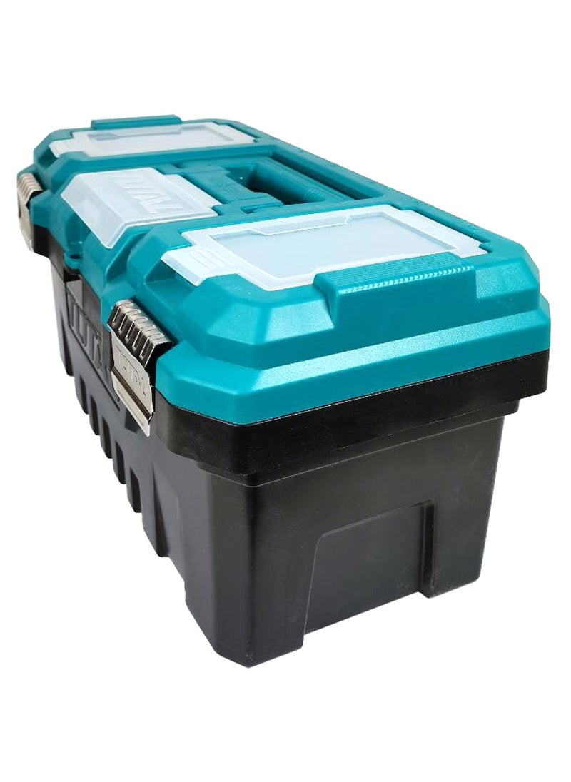 TOTAL Plastic Tool Box 17" For Tools/Fishing/Painting/Students Plastic Tools Box 436x220x205mm Max Load 15kg TOTAL TPBX0172  - Image 5