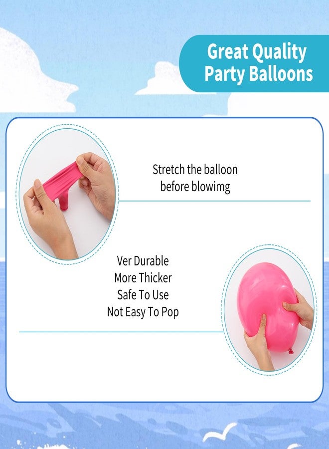 KIRIN Tropical Balloon Arch Kit,Hot Pink Lime Green Orange Slate Blue Yellow Latex Neon Balloons for Summer Birthday Party Decorations,Pool Party,Baby Shower Decorations - Image 4