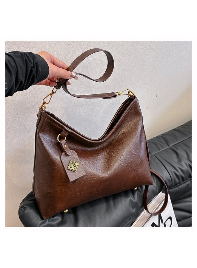 كيفية حقيبة كتف نسائية بسعة كبيرة، طراز عتيق جميل، حقيبة كبيرة للتنقل، حقيبة كروس بودي متعددة الاستخدامات، كاجوال وقابلة للتكيف للتنقل - Image 5