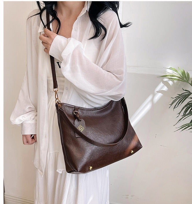 كيفية حقيبة كتف نسائية بسعة كبيرة، طراز عتيق جميل، حقيبة كبيرة للتنقل، حقيبة كروس بودي متعددة الاستخدامات، كاجوال وقابلة للتكيف للتنقل - Image 2