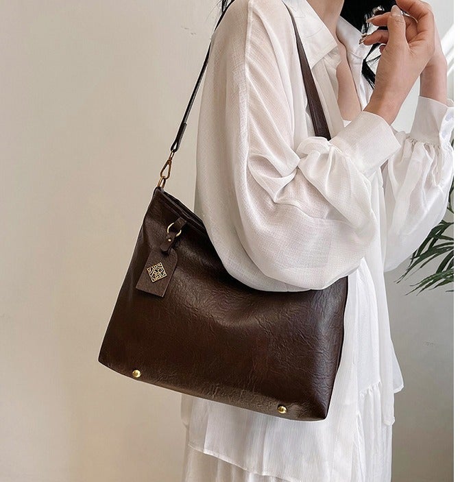 كيفية حقيبة كتف نسائية بسعة كبيرة، طراز عتيق جميل، حقيبة كبيرة للتنقل، حقيبة كروس بودي متعددة الاستخدامات، كاجوال وقابلة للتكيف للتنقل - Image 3