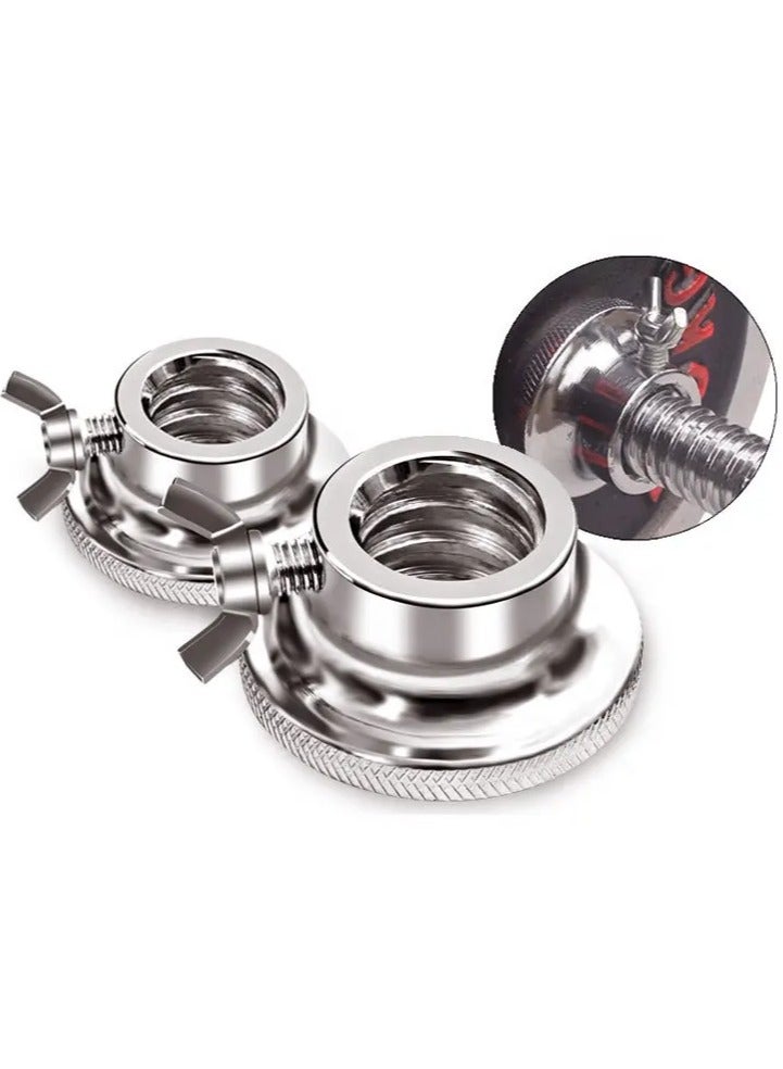15KG-Adjustable Chrome Dumbbell and Connecting Rod Set for Weightlifting Workout With Box, Red