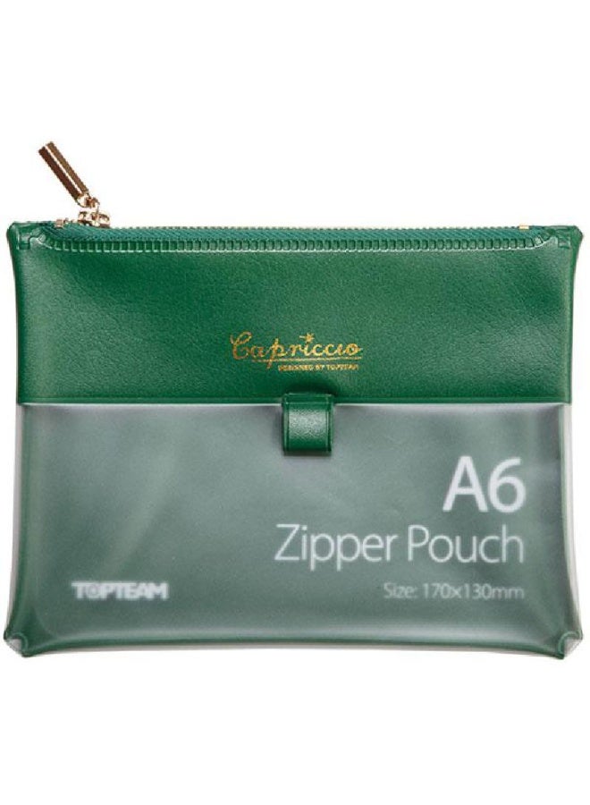 Document Pouch A5 Top load Opening Green