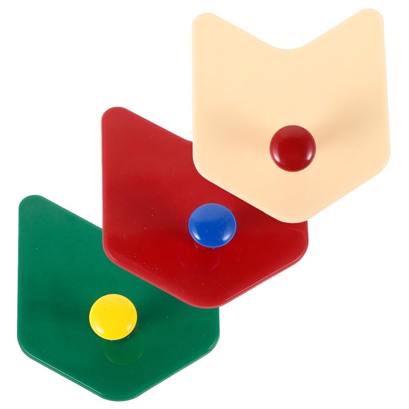 No Drill Sticky Wall Hooks 3pcs Plastic Adhesive for Towels Keys Home Organization Random Color - Image 2