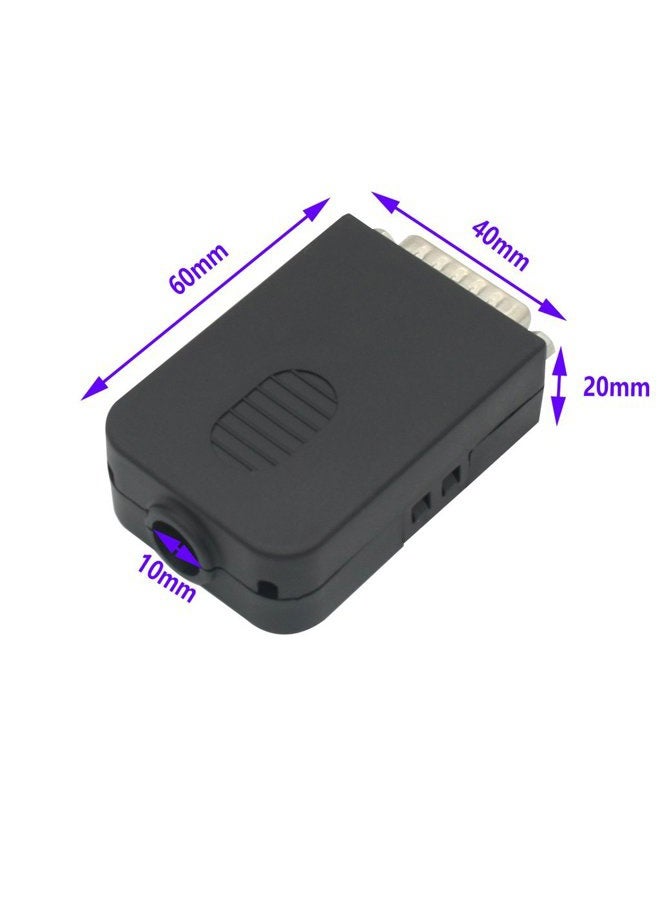YIOVVOM DB15 breakout Connector Male Adapter 15-pin Port Adapter to Terminal Connector Signal Module With case(Male Connector, Screw With case) - Image 5