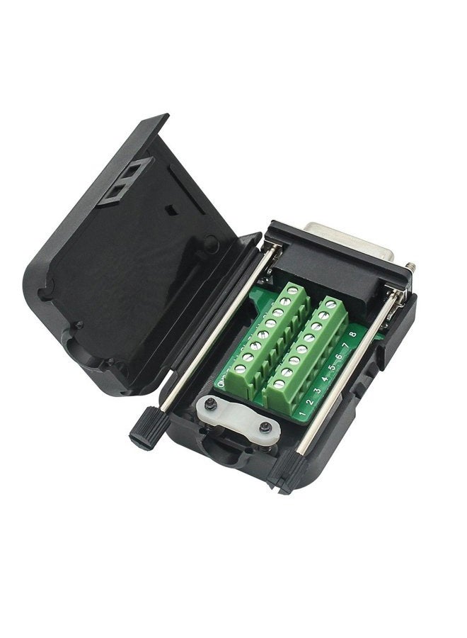 YIOVVOM DB15 breakout Connector Male Adapter 15-pin Port Adapter to Terminal Connector Signal Module With case(Male Connector, Screw With case) - Image 4