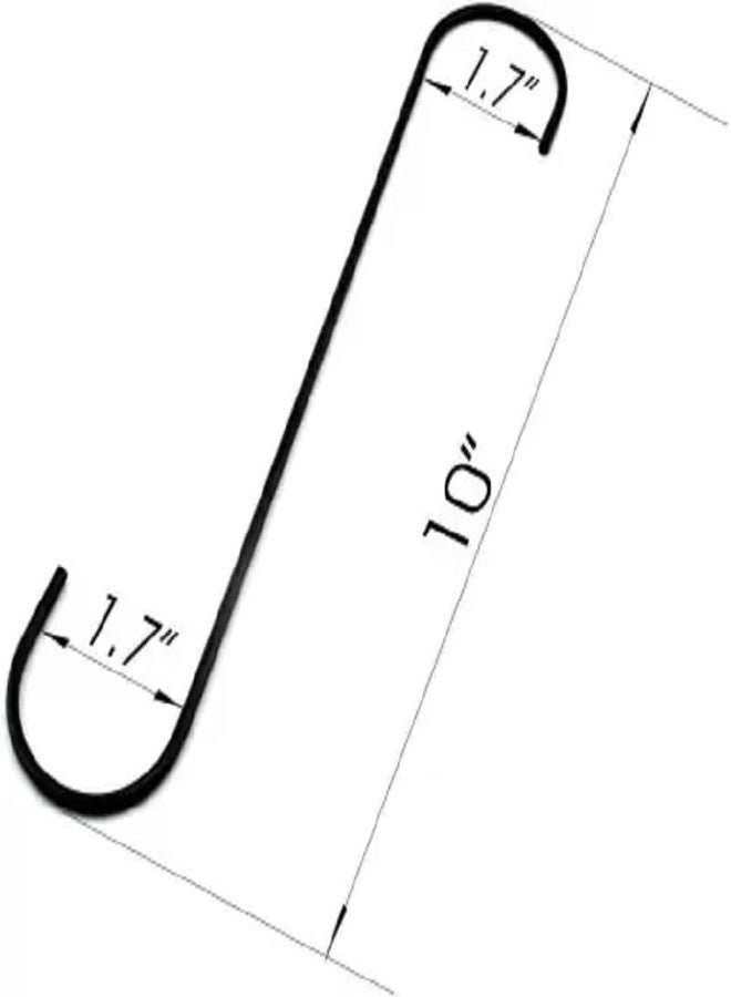 BOGEN LITE Long Metal S Hooks Hanging Plant Extension Hooks for Kitchenware Utensils Closet and Flower Basket Garden Indoor Outdoor Uses (5) - Image 2