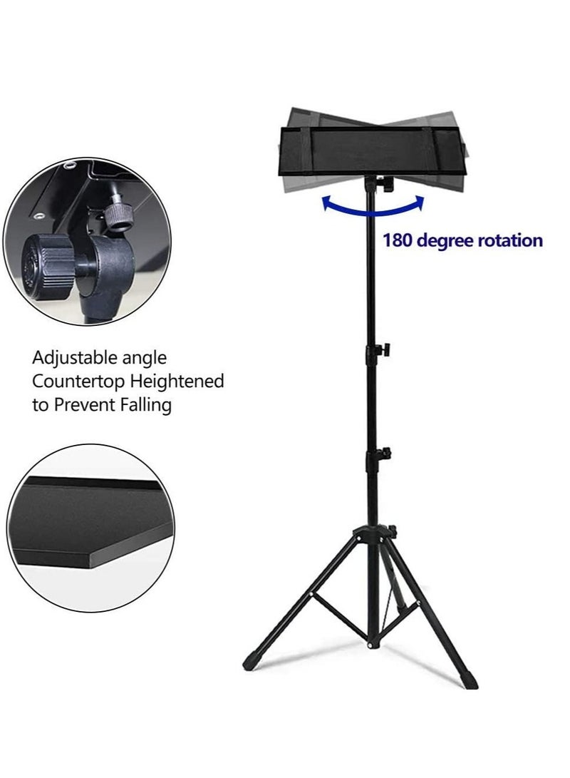 Projector Tripod Stand, Universal Laptop Tripod Stand, Portable DJ Equipment Stand, Folding Floor Tripod Stand, Outdoor Computer Table Stand For Stage or Studio, Height Adjustable  - Image 3