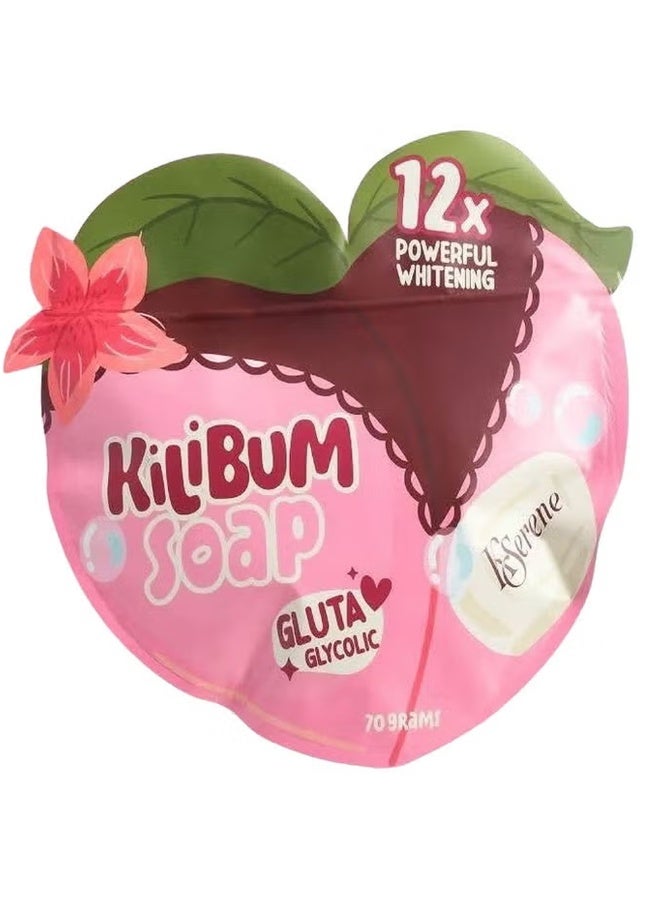 kserene Kilibum Soap Gluta Glycolic 12x Powerful Whitening 3 × 70grams
