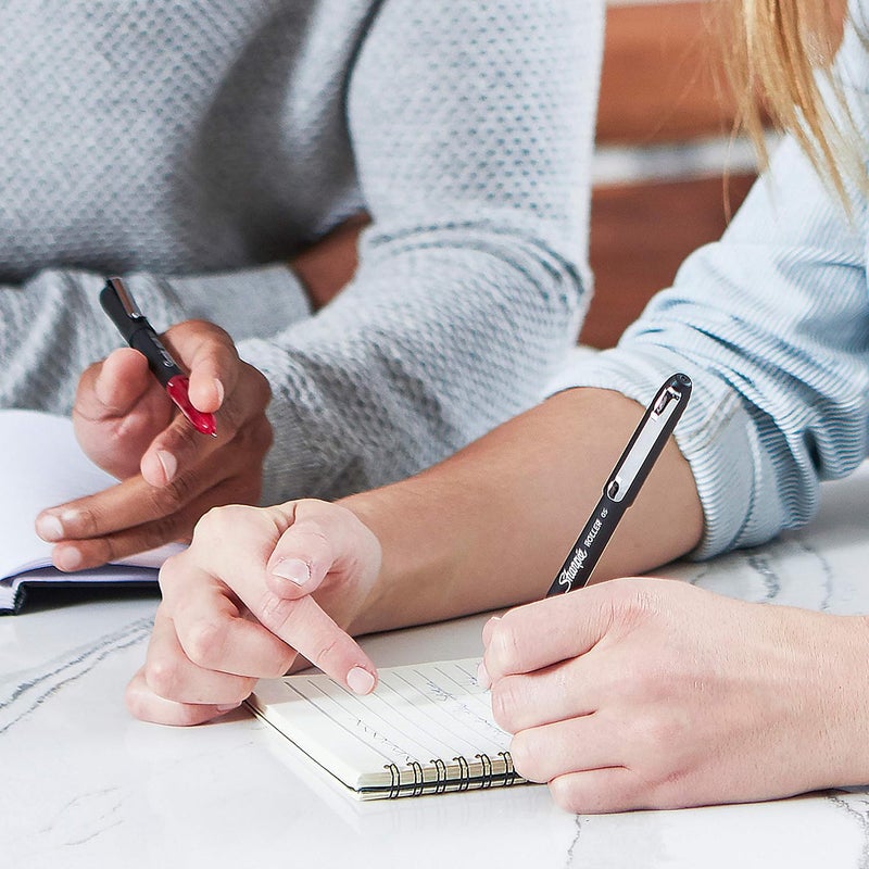 Sharpie Rollerball Pen Arrow Point 07mm Pen for Bold Lines Black Ink 12 Count - Image 5