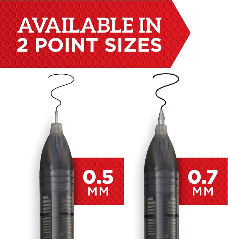 Sharpie Rollerball Pen Arrow Point 07mm Pen for Bold Lines Black Ink 12 Count - Image 2