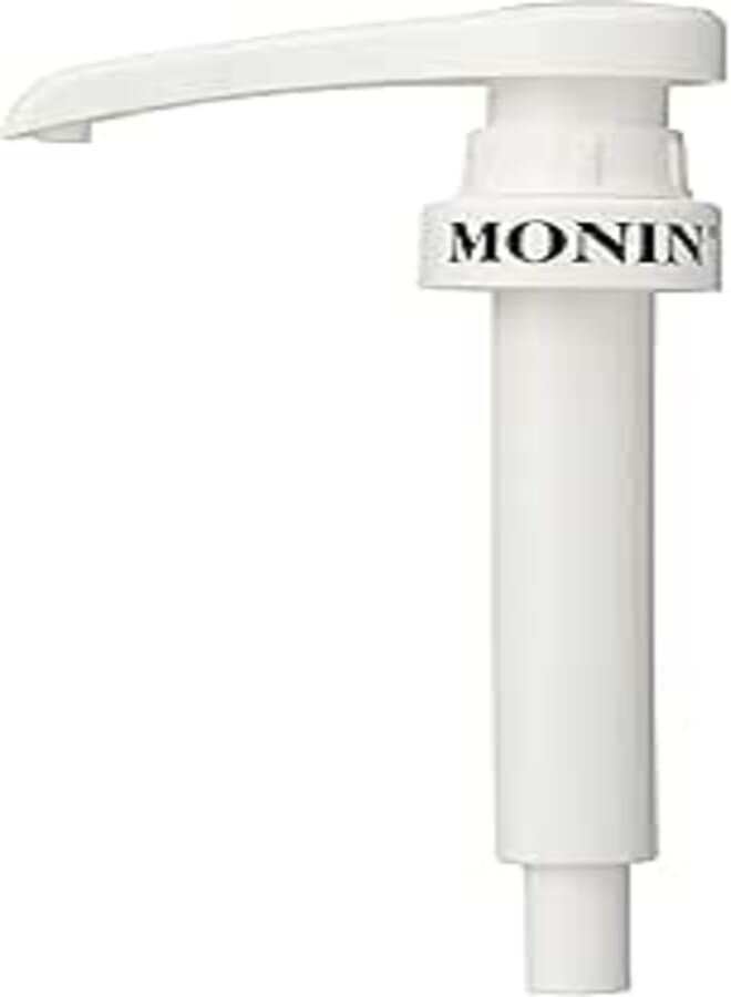 مضخة MONIN 10 مل. متوافقة مع زجاجات بلاستيكية (PET) سعة 1 لتر (شراب خالي من السكر، مركز ليمون غائم) وزجاجات شراب MONIN سعة 25 مل لتسهيل الاستخدام. استخدم 2 مضخة للقهوة.
