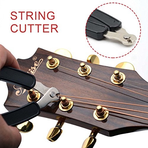 SAPHUE Black 3 in 1 Multifunction Guitar String Winder String Cutter Pin Puller,MusicOne ¡­ - Image 3