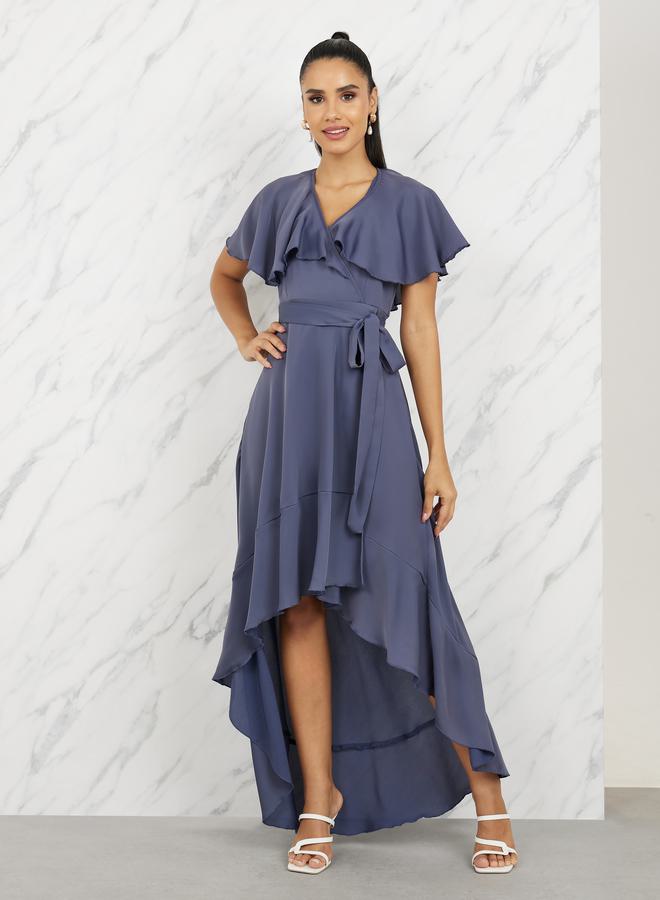 Styli Ruffled High-Low Dress  - Image 1