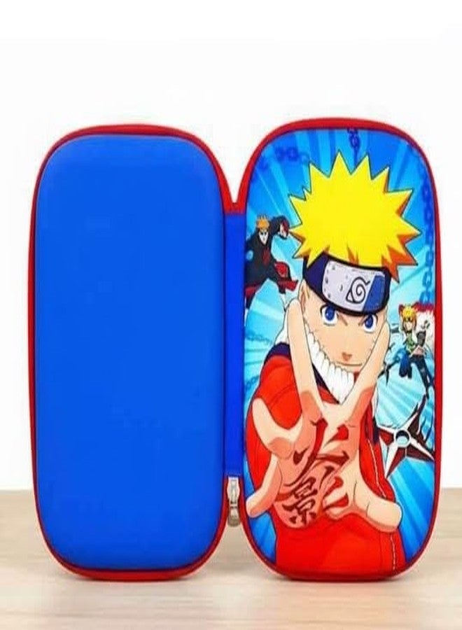 SUBADIKA Naruto Anime Hard Shell Pencil Case, Multi-Color EVA Storage Pouch, Character Design Stationery Organizer for Boys & Girls - Image 2