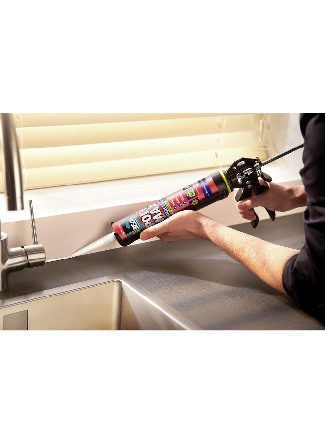 Bison Poly Max High Tack Express Construction Adhesive & Sealant Tube – 165g – Strong Instant Grab, Fast Curing, All-in-One Fixing Solution - Image 5