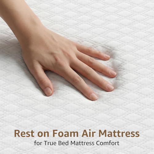YENING Foam Air Mattress Queen with Built in Pump 18 Inch Tall Queen Size Inflatable Bed Self Inflate Blow up Airbed - Image 2