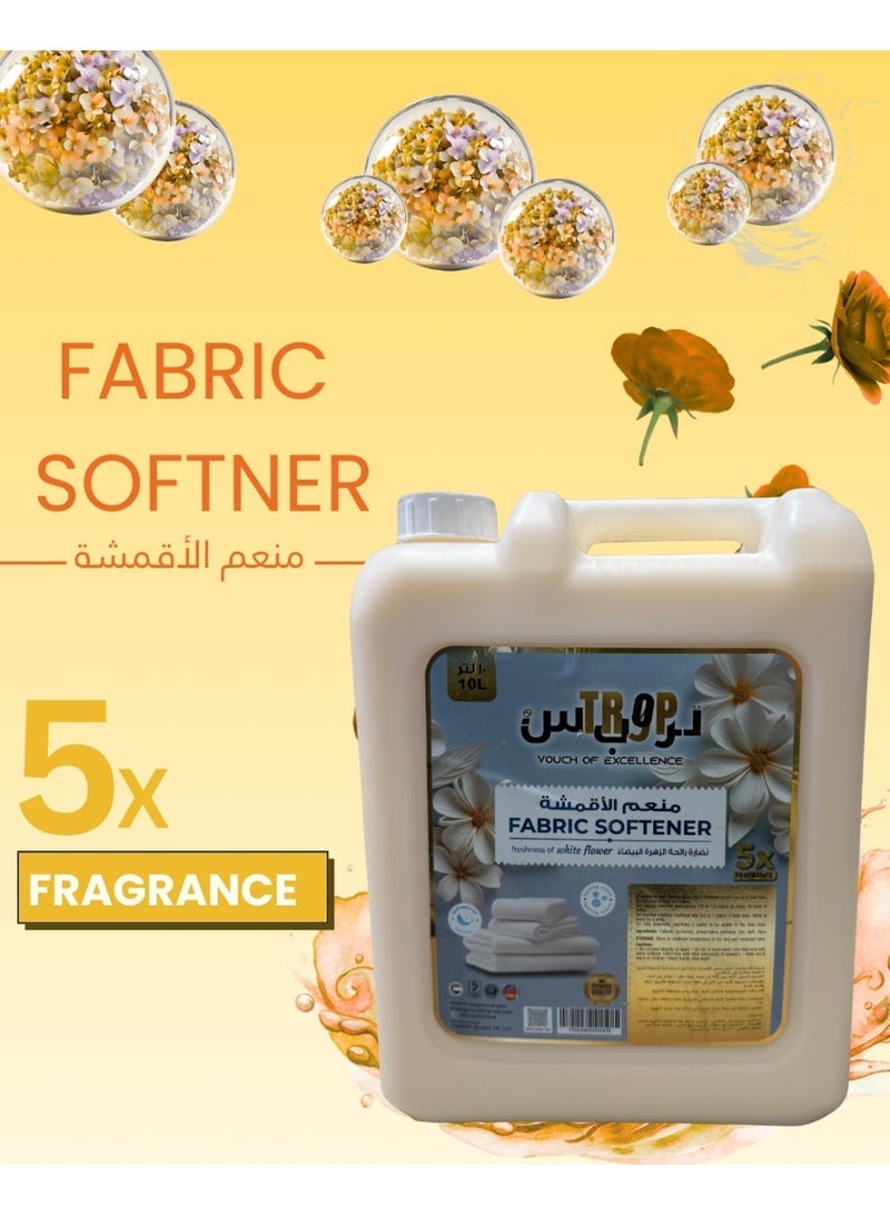 TROPS Cream Oud Fabric Softener, 5X Concentrated Formula, Floral Scent , 10L - Image 2